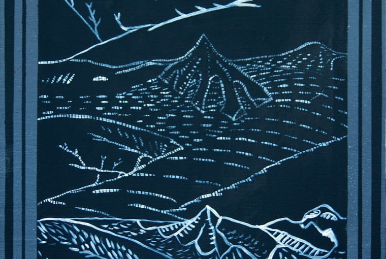 Geomorfologia, 70 x 50 cm, akryl na płótnie, 2014 r. Stefan Paruch, obrazy