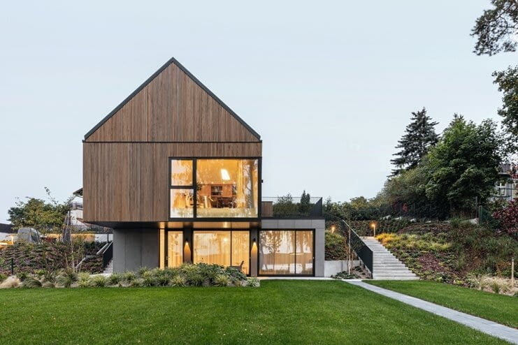 „Odwrócony” dom z widokiem na jezioro „Odwrócony” dom z widokiem na jezioro