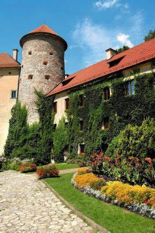 Wewnętrzny dziedziniec zamku.