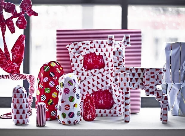 Papier do pakowania SNÖMYS - 9,99 zł ikea, święta, dekoracje na świeta, gwiazdka, ikei, dodatki z ikei