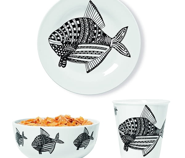 TIGER: talerz, kubek, miska z porcelany - 6 zł/szt. TIGER, nowości, marynarski styl, paski, dom w marynarskim stylu, gadżety wnętrzarskie