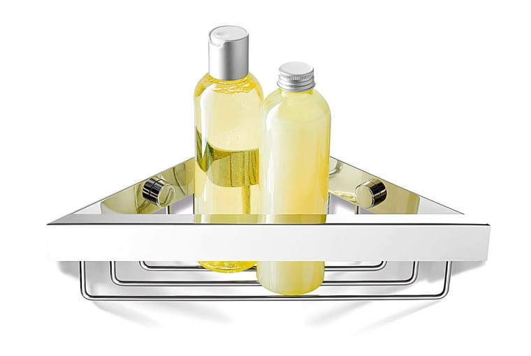 Półka narożna LINEA, stal, szer. 31 cm, gł. 14 cm, 428 zł, barokko.pl