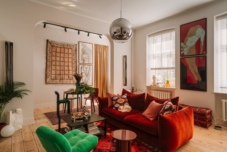 Mieszkanie w Łodzi. Proj. Hanna Pietras