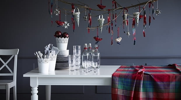 Dekoracja wisząca SNÖMYS (3 szt.) - 19,99 zł ikea, święta, dekoracje na świeta, gwiazdka, ikei, dodatki z ikei