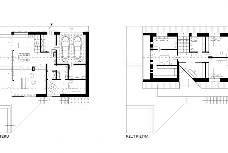 Chata Podcieniowa - rzut.