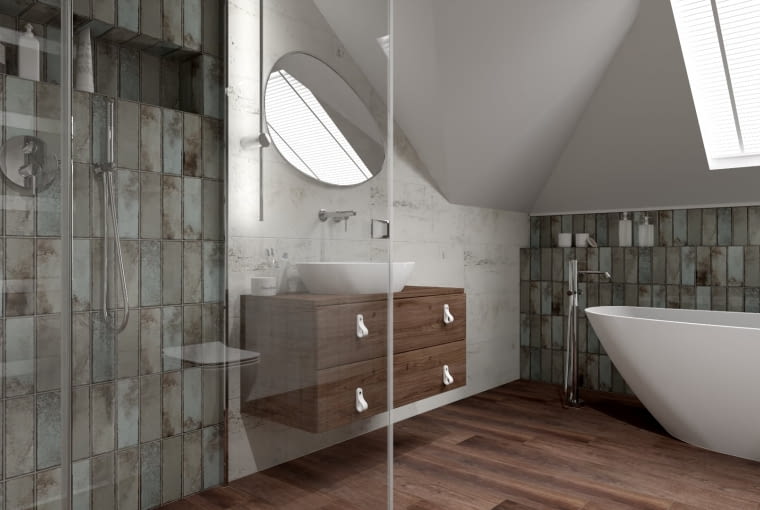 Łazienka na poddaszu