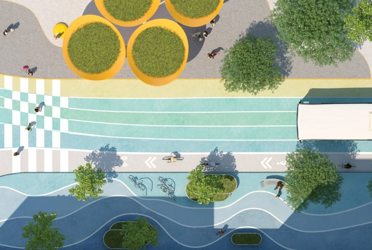 Downtown Brooklyn. Proj. BIG i WXY Downtown Brooklyn. Proj. BIG i WXY