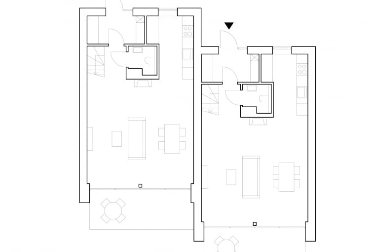 Przystań Kolbudy - rzut parteru Przystań Kolbudy - rzut parteru