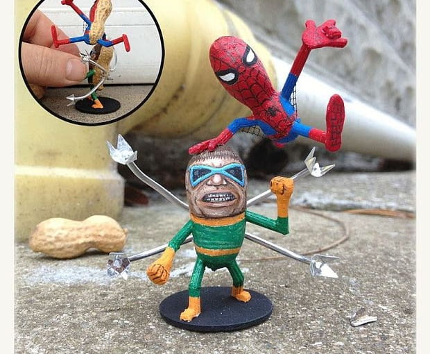 Figurki z fistaszków Steve'a Cassino. Steve Casino, figurki z orzechów, fistaszki