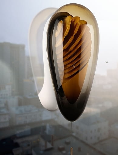 Miejski ul; proj. Philips miejski ul, ul w mieście, pszczoły w mieście, domowy ul