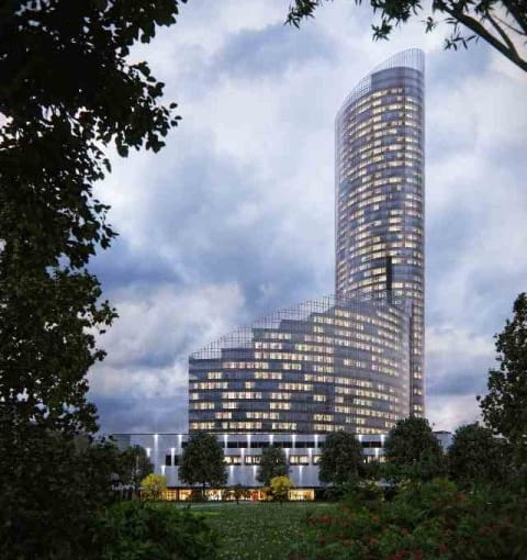 Nowy Sky Tower ma mieć 212 metrów wysokości sky tower, wroclaw, projekt, wiezowiec, polska architektura, wieża, inwestycja