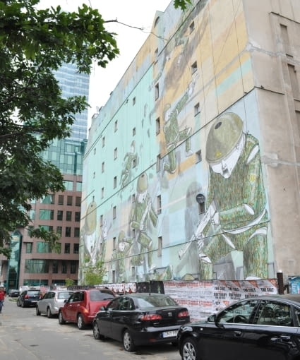 murale, blu, warszawa