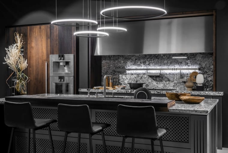 Wyspa kuchenna kuchnia na wymiar