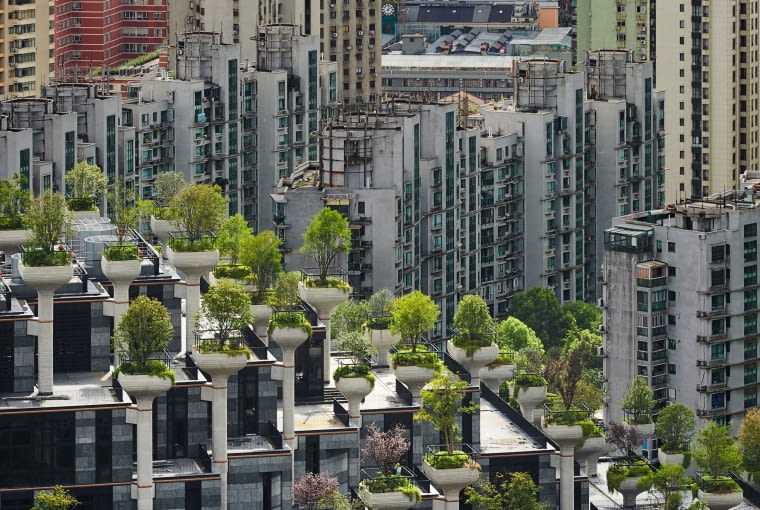 1000 Drzew w Szanghaju. Proj. Heatherwick Studio