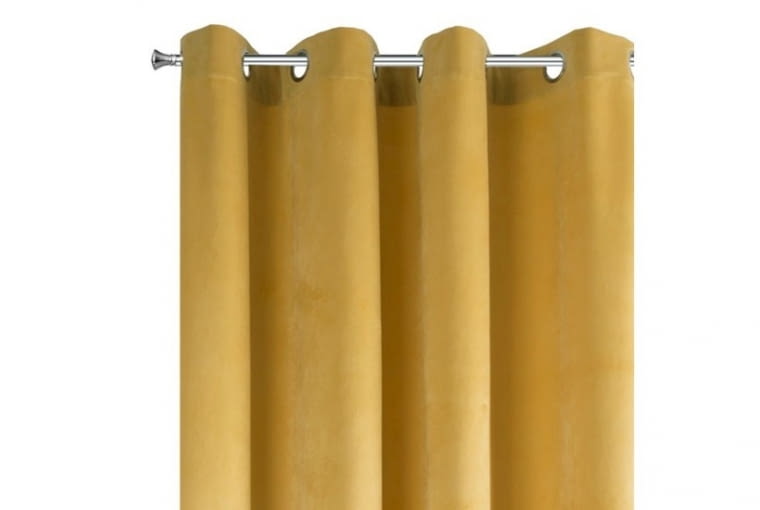 Zasłona PIERRE na przelotkach 140x250 cm Żółte 89,90zł