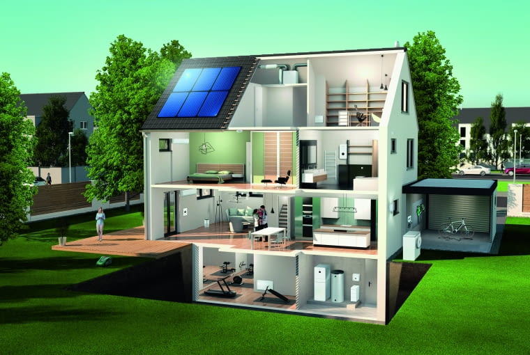 Znajdujące się w budynku nowoczesne instalacje, które najpierw właściwie zaprojektowano,  a potem wykonano i zaprogramowano, bez problemu ze sobą współdziałają, zapewniając  na co dzień wszystkim domownikom komfortowe warunki do funkcjonowania