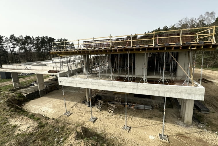 Rezydencja z Atrium - budowa. Proj. Exterio