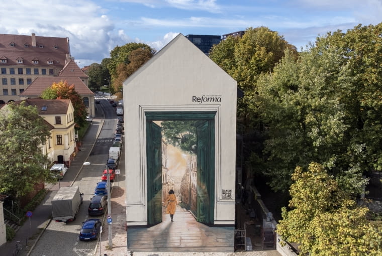 Mural przy ul. Niedziałkowskiego 1 w Poznaniu Mural przy ul. Niedziałkowskiego 1 w Poznaniu