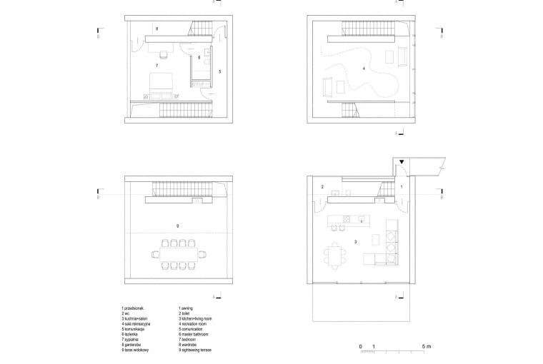 Dom Ambona - rzuty. Proj. Interurban Dom Ambona - rzuty. Proj. Interurban