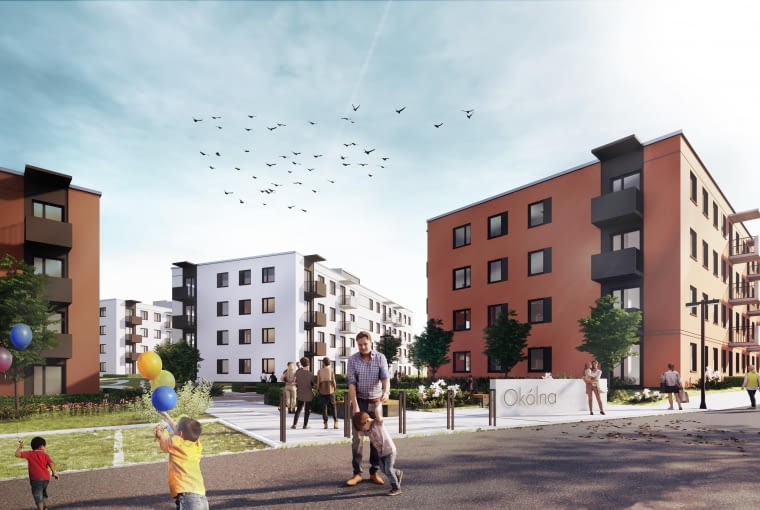 Mieszkanie Plus Toruń - ul. Okólna. Projekt: S.A.M.I Architekci Mieszkanie Plus Toruń - ul. Okólna. Projekt: S.A.M.I Architekci
