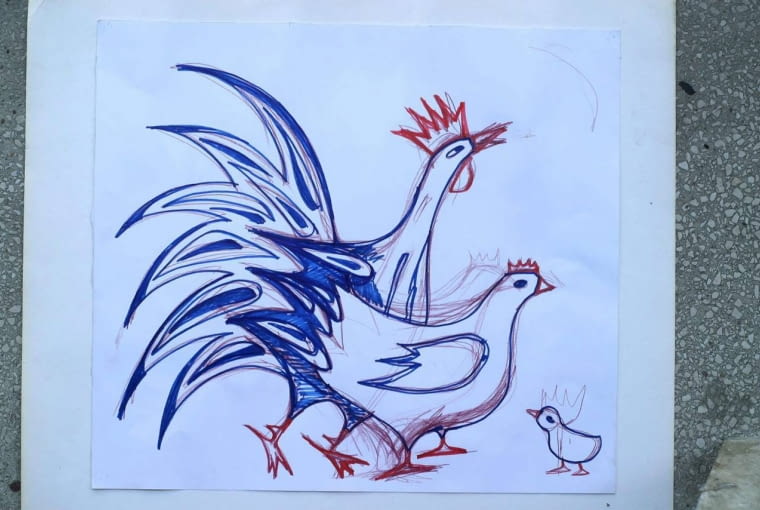 18.07.2003 WARSZWA - CZTERY KATY - MALOWANIE NA DREWNIE FOT. BRUNO FIDRYCH / AGENCJA GAZETA PUBLIKACJA CZTERY KATY NR 9 (144) - 9.2003 SLOWA KLUCZOWE: PLASTYKA ZDJĘCIE DO WKŁADKI: PUBLIKACJA CZTERY KATY NR 9 (144) - CZASOPISMA