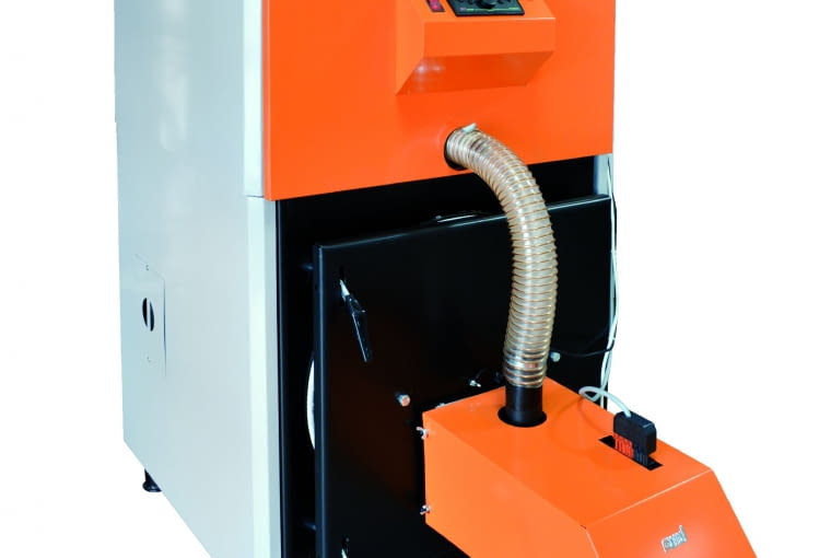 Compact Pellet/CWD; moc 20kW wymiennik ciepła - stal; Cena: 8950 zł