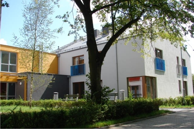 Pierwsze w Polsce osiedle mieszkalne dla seniorów, Stargard Szczeciński, projekt- DOMINO Grupa Architektoniczna Wojciech Dunaj Zespół segmentów mieszkalnych dla osób w podeszłym wieku w Stargardzie Szczecińskim, projekt- DOMINO Grupa Architektoniczna Wojciech Dunaj