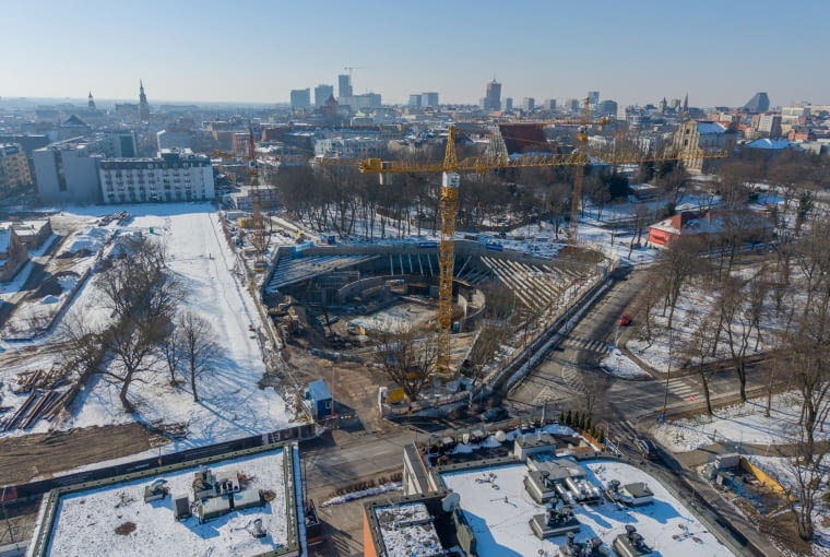 Budowa Muzeum Powstania Wielkopolskiego 1918-1919 w Poznaniu.