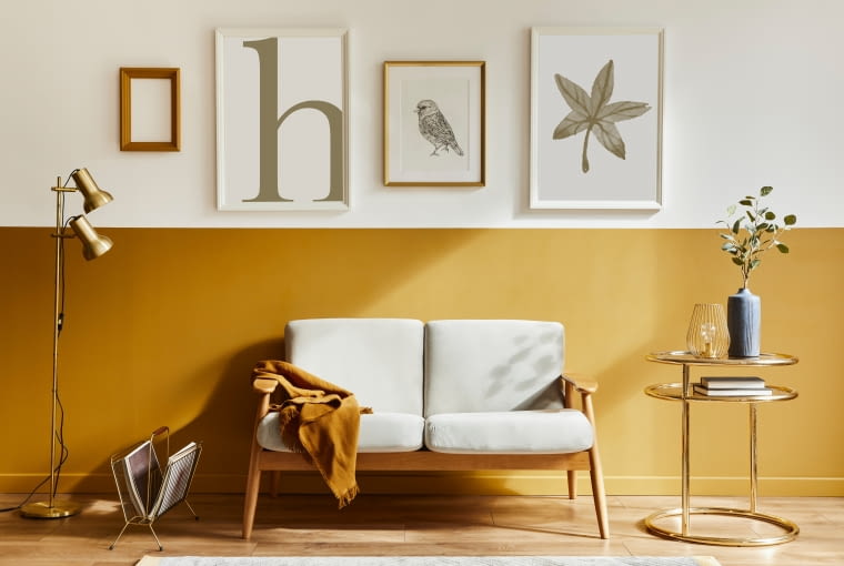 Złote dodatki do salonu Złote dodatki do salonu