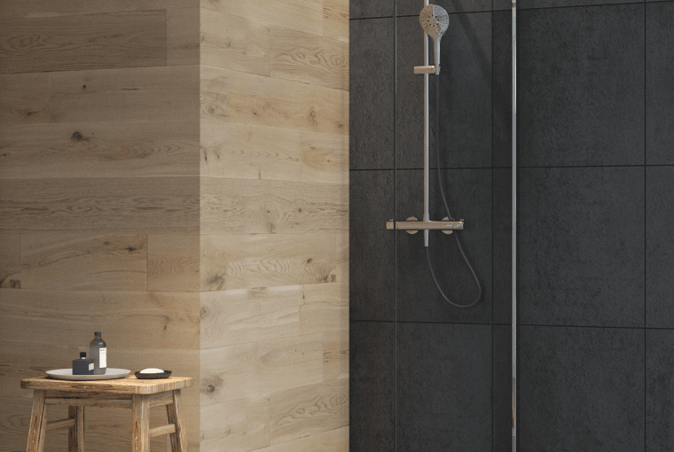 brodzik Bergytan szary beton, ścianka Vida