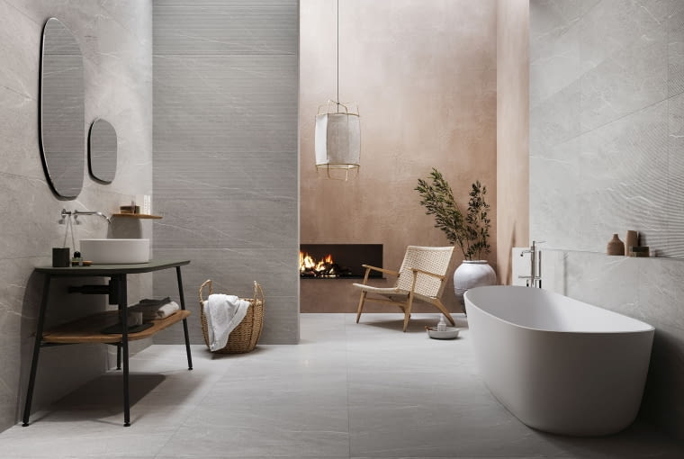 Kolekcja Noisy Grey_40x120 płytki ceramiczne płytki podłogowe płytki ścienne płytki łazienkowe gres opoczno