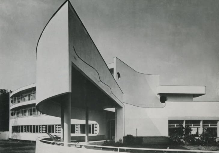 Dom dla osób samotnych i młodych małżeństw, proj. H. Scharoun,modernistyczne osiedle Wohnung und Werkraum Ausstellung 1929 Wrocław architektura, werkbund, niemcy, wystawa, muzeum architektury, wrocław