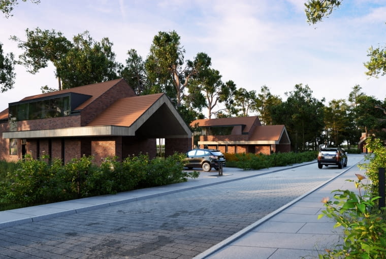 Osiedle na wyspie pod Pasymiem. Proj. Exterio Osiedle na wyspie pod Pasymiem. Proj. Exterio