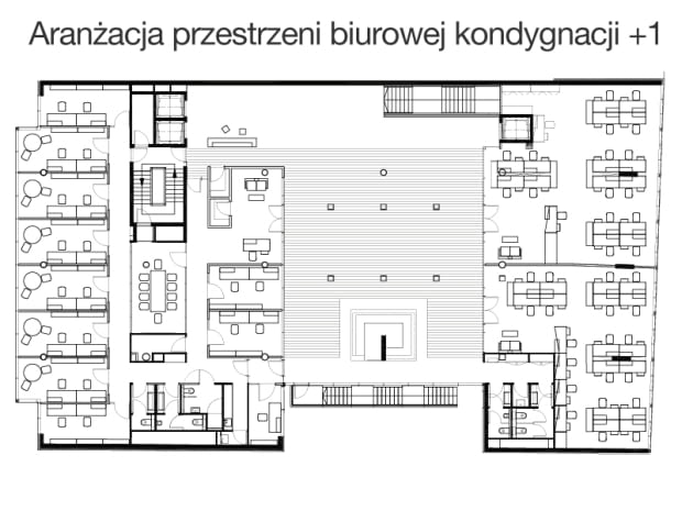 Chmielna 25 - rzut pierwszego piętra Rzut pierwszego piętra