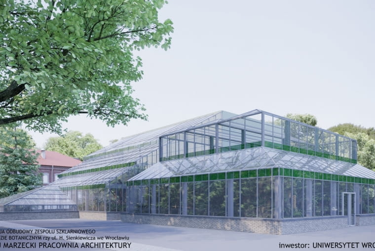 Wizualizacja koncepcji odbudowy palmiarni UWr autor Maciej Marzecki Pracownia Architektury 3 Wizualizacja koncepcji odbudowy palmiarni UWr autor Maciej Marzecki Pracownia Architektury 3