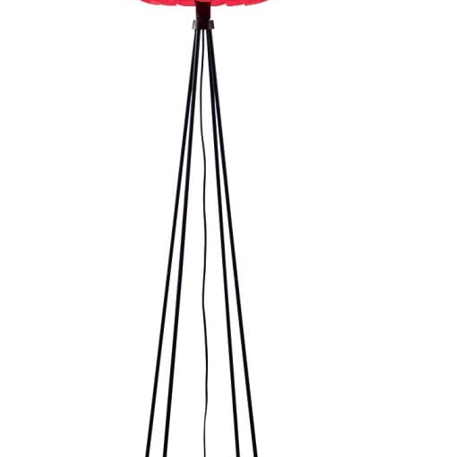 Primrose tango Podłogowa lampa z czerwonym abażurem ze sztucznego tworzywa. Daje kameralne światło, tworząc wyjątkowy nastrój we wnętrzu, Śr. abażura 54 cm, wys. lampy 143 cm, 299 zł, Norla Design Primrose tango Podłogowa lampa z czerwonym abażurem ze sztucznego tworzywa. Daje kameralne światło, tworząc wyjątkowy nastrój we wnętrzu, Śr. abażura 54 cm, wys. lampy 143 cm, 299 zł, Norla Design