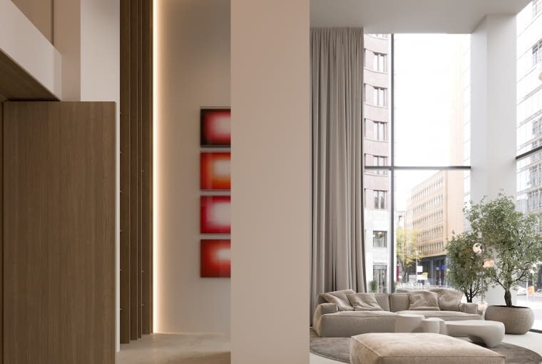 Flare w Warszawie - hall Flare w Warszawie - hall