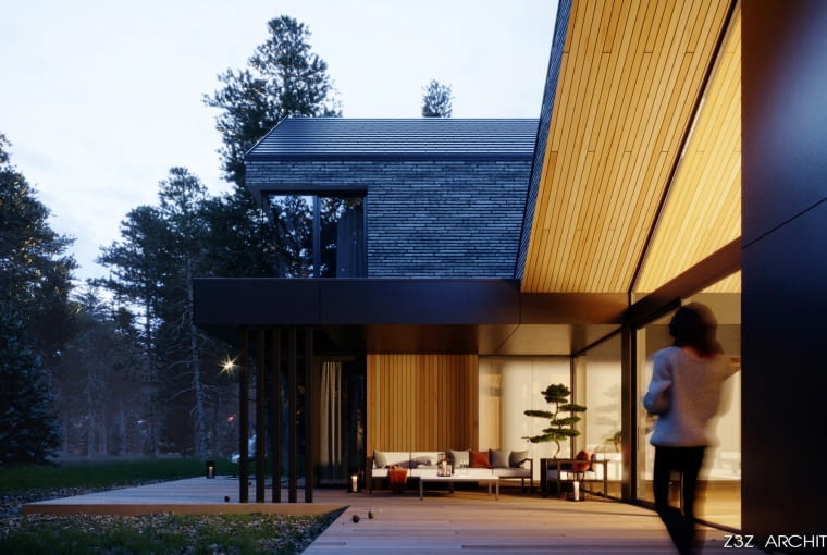 Ceglany dom w Magdalence. Proj. Z3Z Architekci