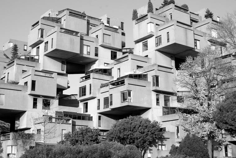 Habitat 67 w Montrealu. Proj. Moshe Safdie Habitat 67 w Montrealu. Proj. Moshe Safdie