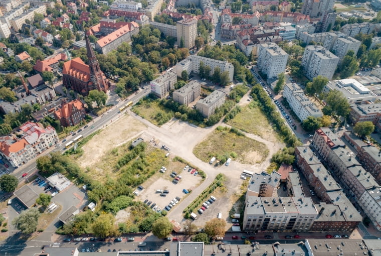 Nova Mikołowska City Garden - działka przed realizacją projektu