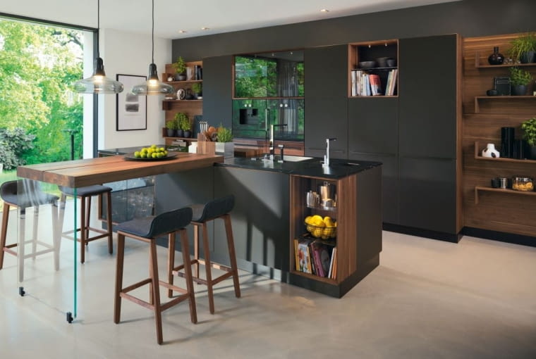 Wyspa kuchenna z miejscem do spożywania posiłków kuchnia na wymiar