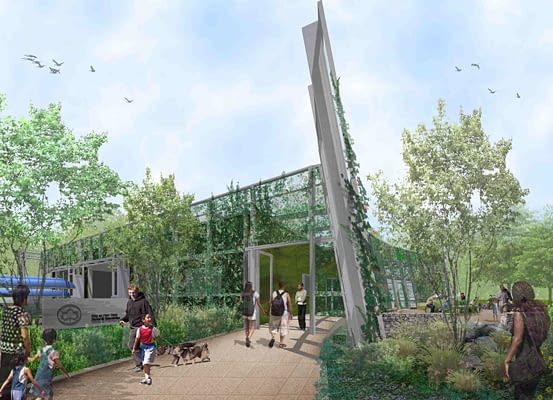 Projekt siedziby Bronx River Alliance ma być miejscem dla każdego i ożywić tereny wokół rzeki, proj. kiss cathcart architects Projekt siedziby Bronx River Alliance ma być miejscem dla każdego i ożywić tereny wokół rzeki, proj. kiss cathcart architects