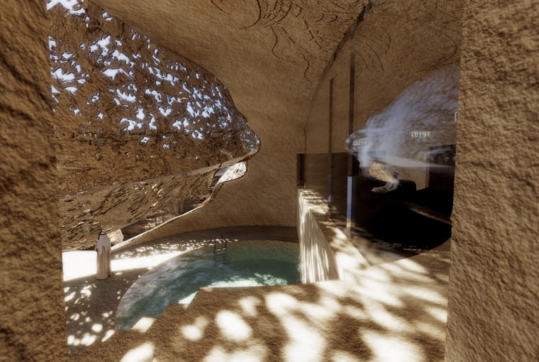 Hotel w Al-Ula w Arabii Saudyjskiej. Proj. Jean Nouvel Hotel w Al-Ula w Arabii Saudyjskiej. Proj. Jean Nouvel