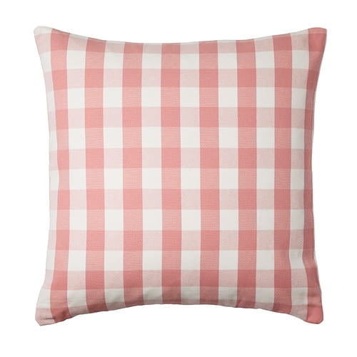 Poszewka w różową kratkę Smanate, IKEA, 19,99 zł Pastele we wnętrzach