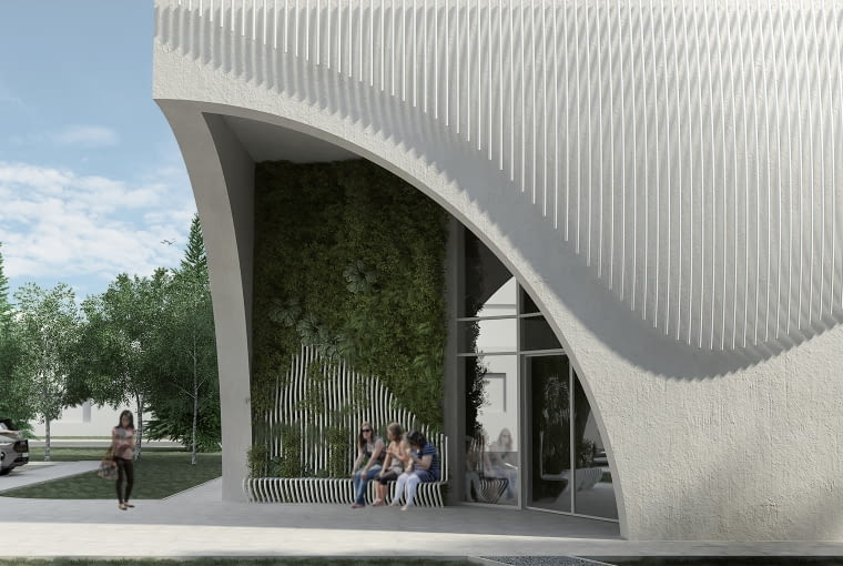 Budynek Miejsko-Gminnej Biblioteki Publicznej w Bełżycach. Proj. GK-Atelier