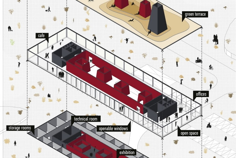 Muzeum Wulkanu na Islandii. Proj. Natalia Kędziorek, Bartosz Karasiński i Dawid Krzeszowiec