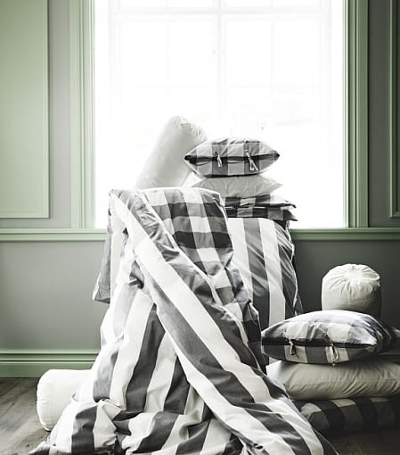 IKEA - komplet pościeli EMMIE RUTA: 129,99 zł. IKEA, skandynawski styl, meble IKEA, nowości ikea, 2014 ikea