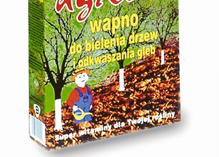 Wapno do bielenia drzew i odkwaszania gleby ONE TIME USE ONLY DO JEDNORAZOWEGO UZYCIA WAPNO DO ODKWASZANIA GLEBY I BIELENIA DRZEW NAWOZ MINERALNY PIELEGNACJA FOT. SERWIS PRASOWY FIRMA AGRECOL PUBLIKACJA OGRODY NR 3 (59) - 3.2004 PUBLIKACJA OGRODY NR 1 (81) - 1.2006