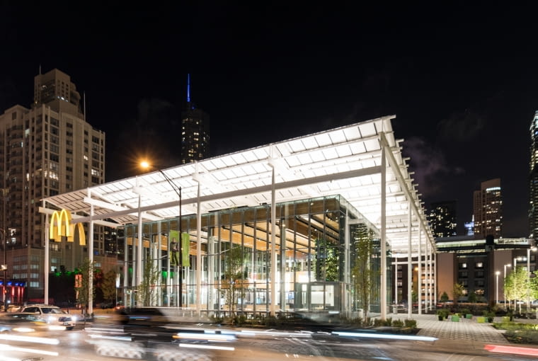 McDonald's w Chicago proj. Ross Barney Architects McDonald's w Chicago proj. Ross Barney Architects