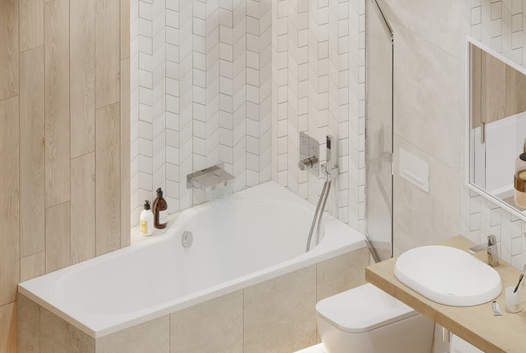 Bateria prysznicowo-wannowa podtynkowa Krotos baterie podtynkowe